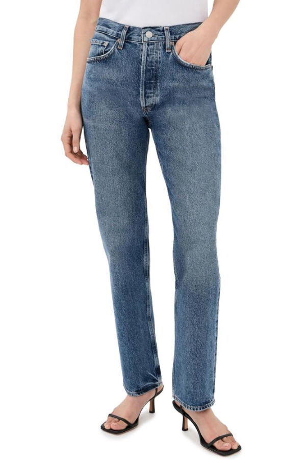 AGOLDE Lana High-Rise Straight Jeans - Liberty