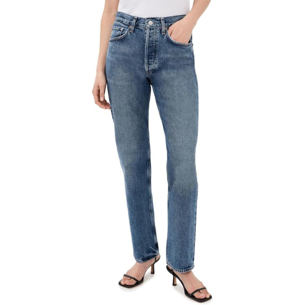 AGOLDE Lana High-Rise Straight Jeans - Liberty - Image 1 of 2