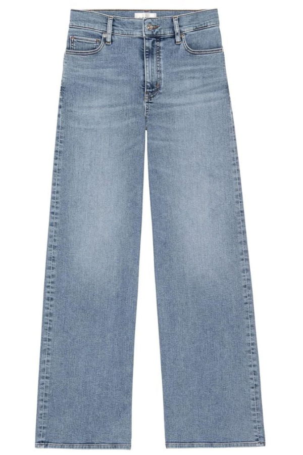 Frame Le Slim Palazzo High-Rise Jeans - Ripple