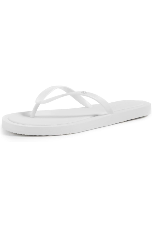 Tory Burch Kira Padded Flip-Flops - Optic White