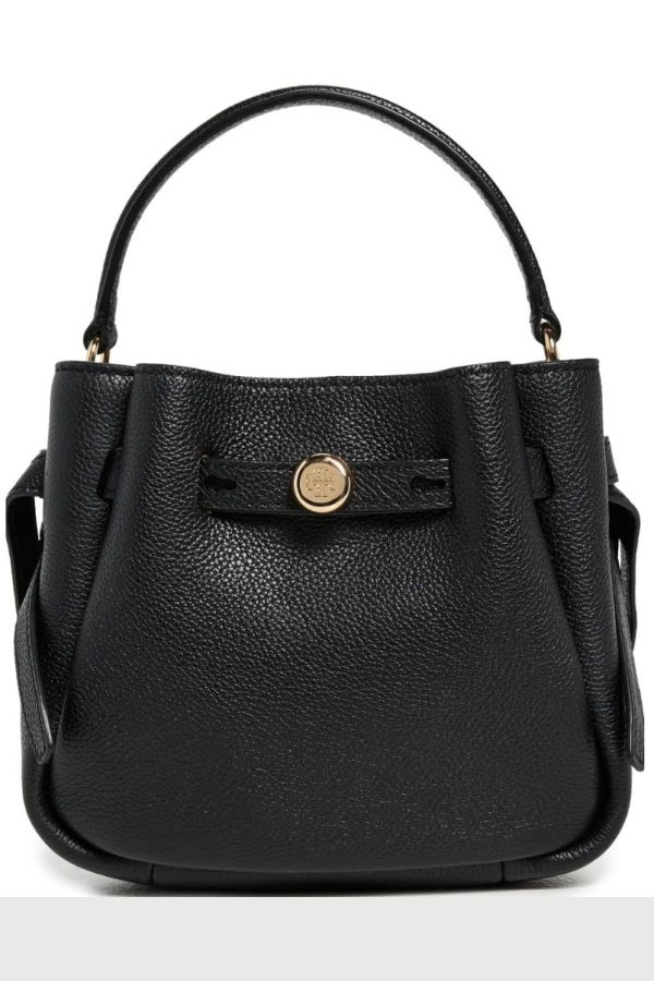 Tory Burch Romy Mini Bucket Bag - Black