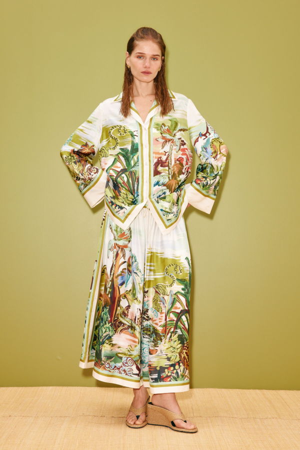 ALEMAIS Jungle Boogie Silk Culotte