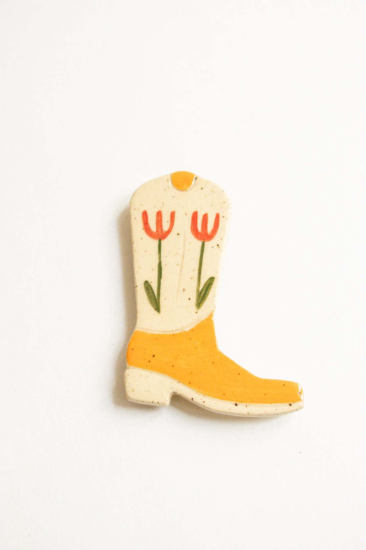 River + Fields Pottery Ceramic Cowboy Boot Magnet - Image 4 of 10