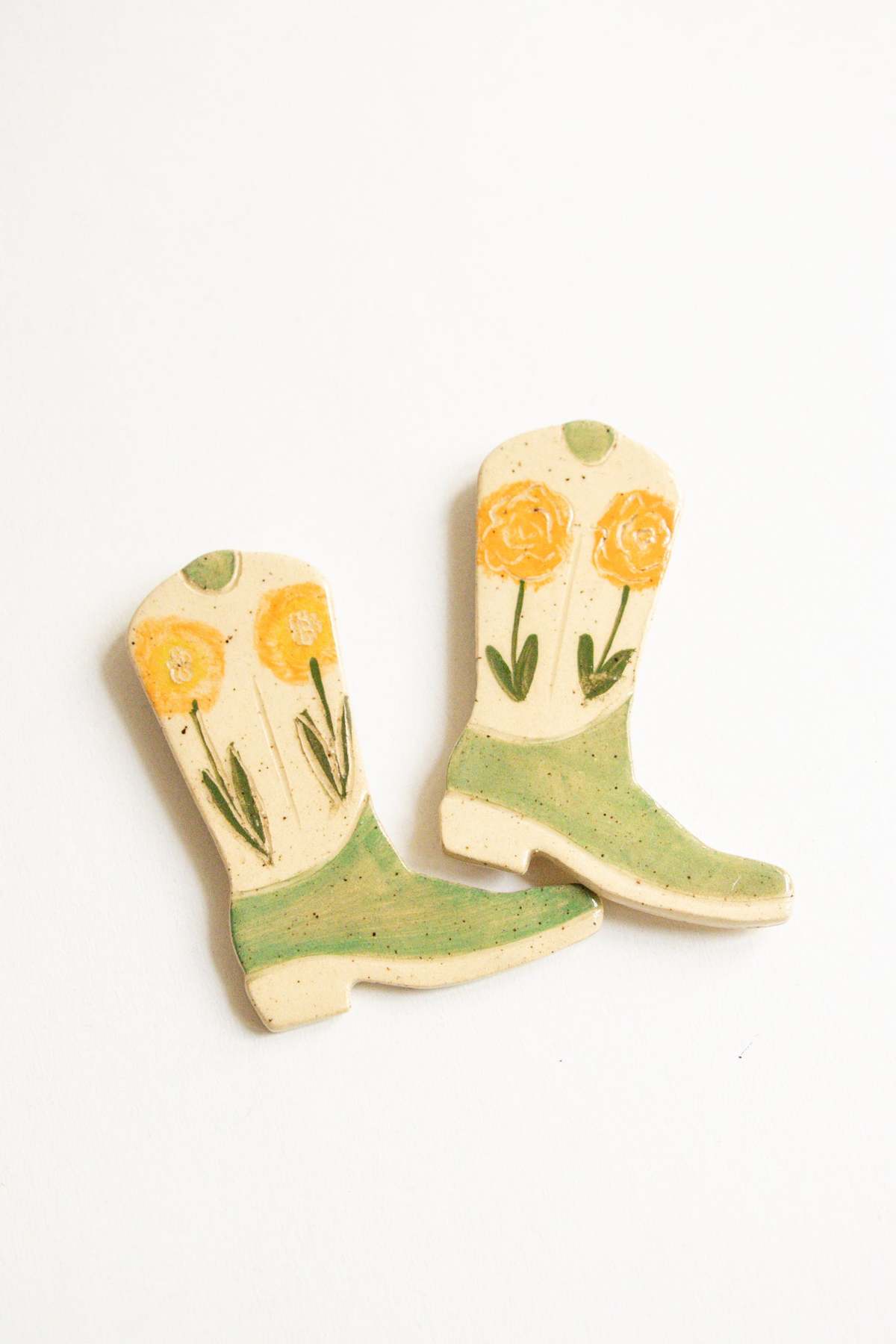 River + Fields Pottery Ceramic Cowboy Boot Magnet - Image 5 of 10