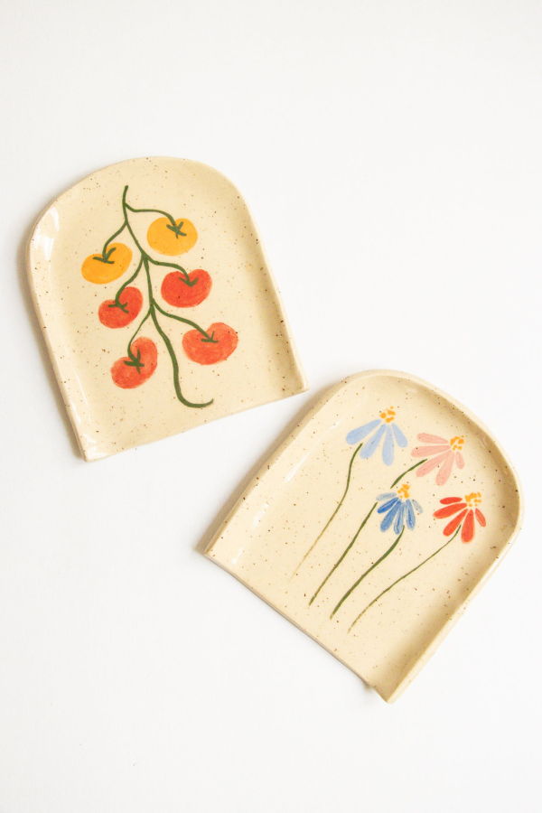 River + Fields Pottery Large Utensil Rest