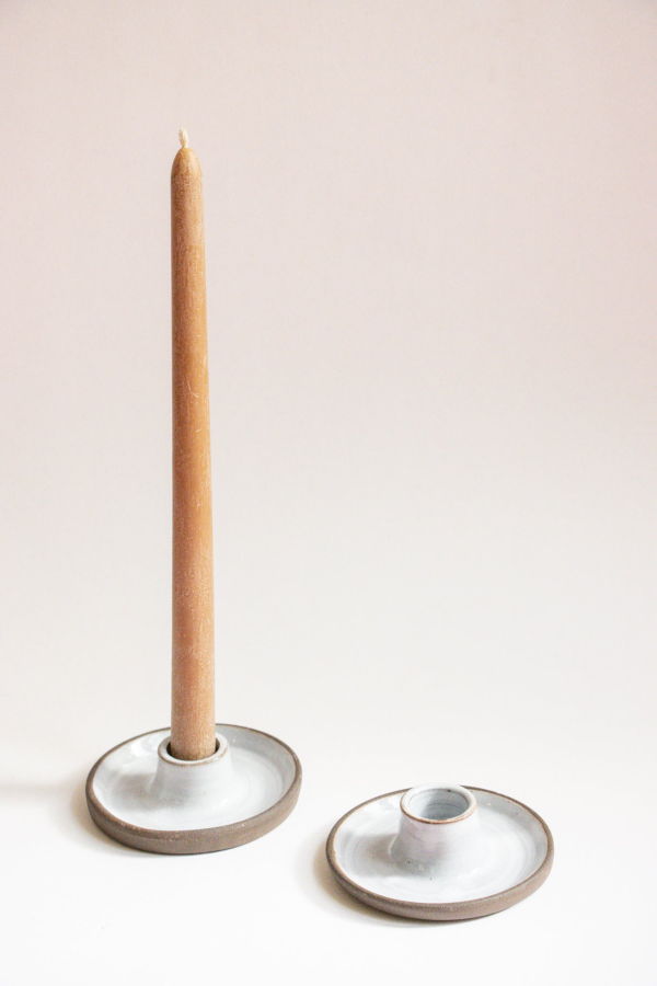 River + Fields Pottery Stoneware Candle Holder