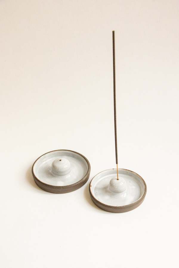 River + Fields Pottery Stoneware Incense Holder