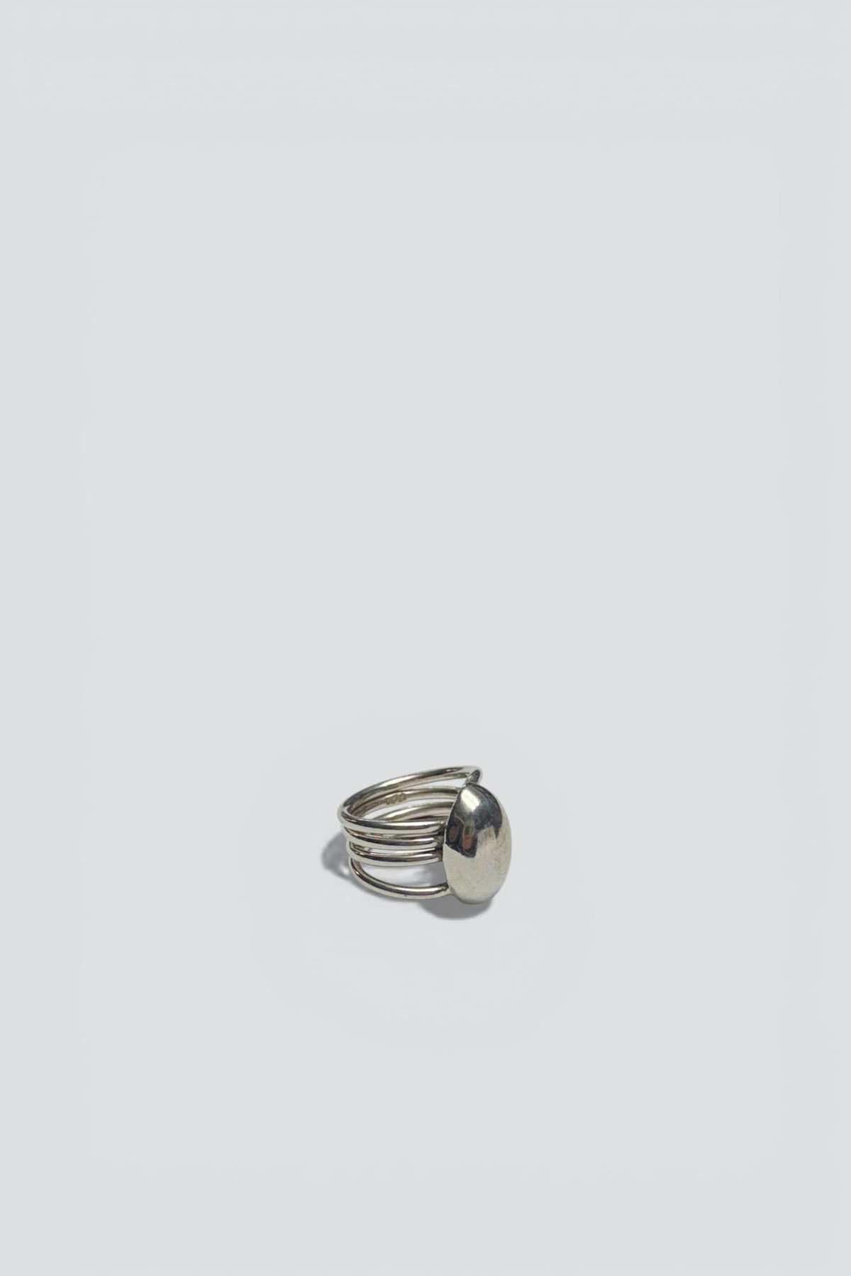 Vintage Dome Coil Ring - Sterling Silver - Image 2 of 3