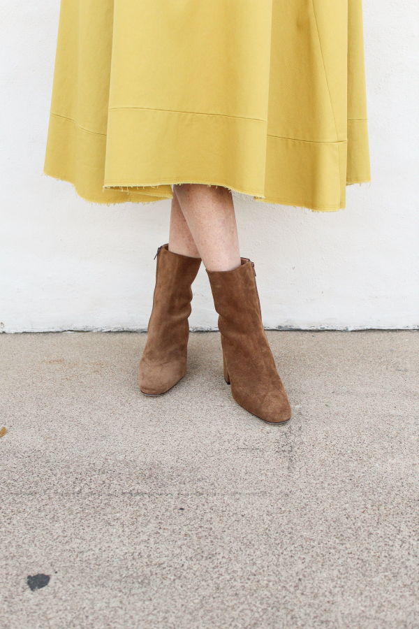 Dear Frances Alma Bootie Boots - Caramel Suede