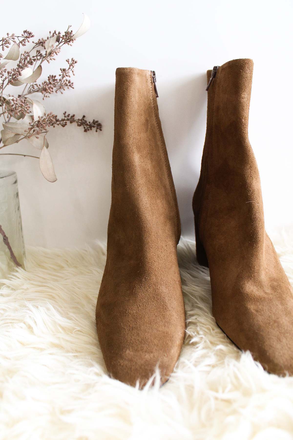 Dear Frances Alma Bootie Boots - Caramel Suede - Image 2 of 5