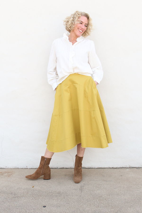 Tela Lime Skirt - Mustard