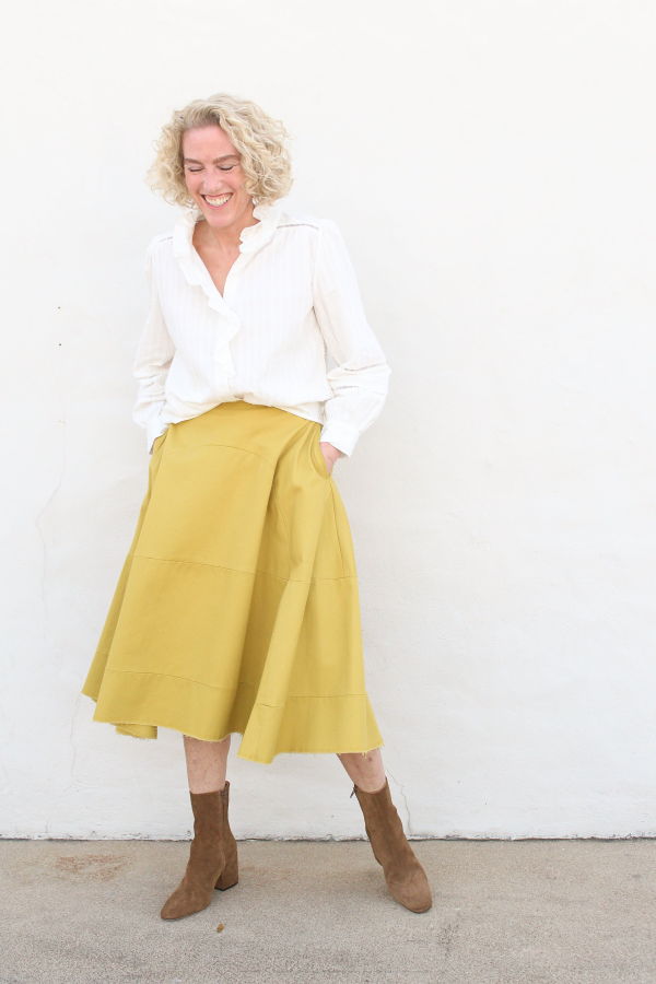 Tela Lime Skirt - Mustard