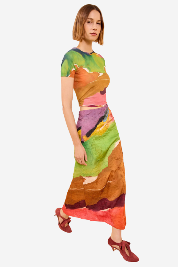 Ulla Johnson Inez Skirt in Nature Abhors a Vacuum