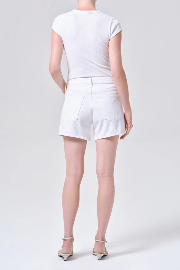 AGOLDE Parker Long Short Shorts - White