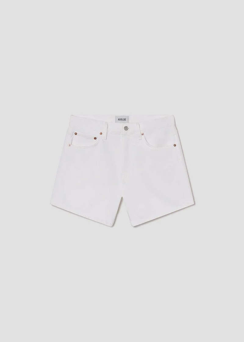 AGOLDE Parker Long Short Shorts - White