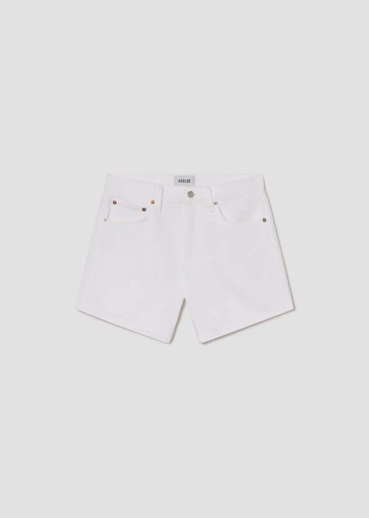 AGOLDE Parker Long Short Shorts - White - Image 4 of 4