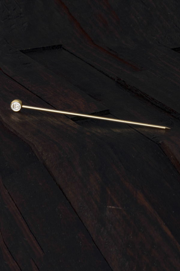 Prince of Scots Luckenbooth Logo XL Cocktail Picks 8-Pack - Gold