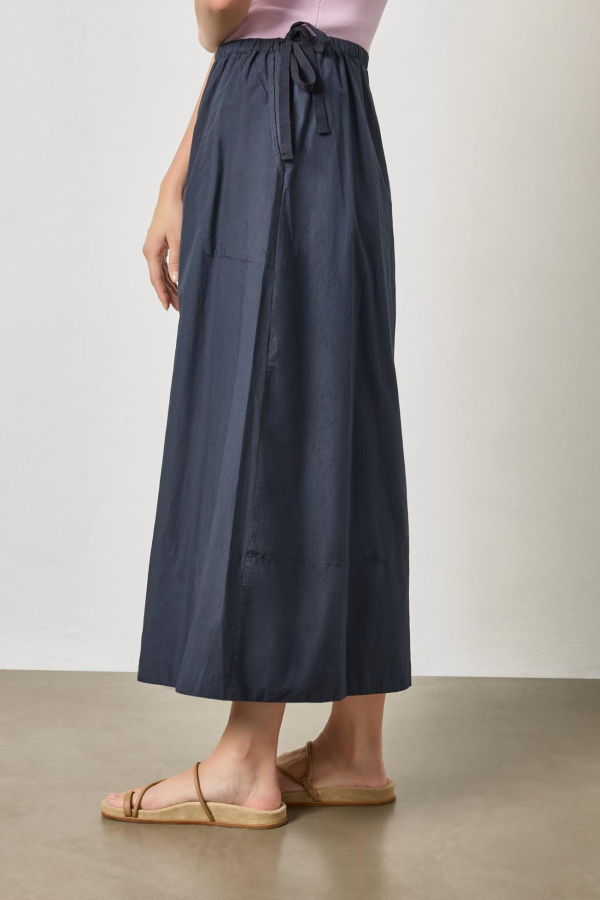Lilla P. A-Line Maxi Skirt - Navy