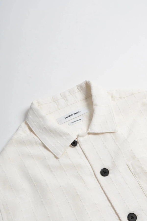 Saturday Project Jacquard Windowpane Overshirt