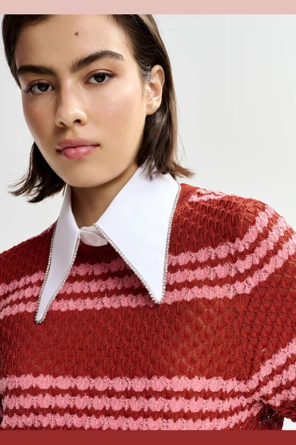 Essentiel Antwerp Jantasy Pullover with Collar Sweater
