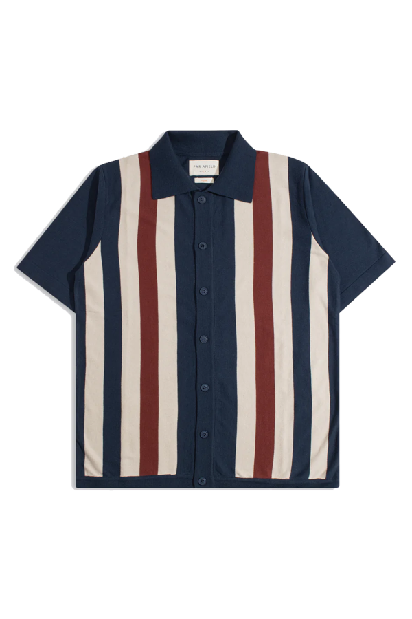 Far Afield Velzy Simple Stripe Knitted Shirt