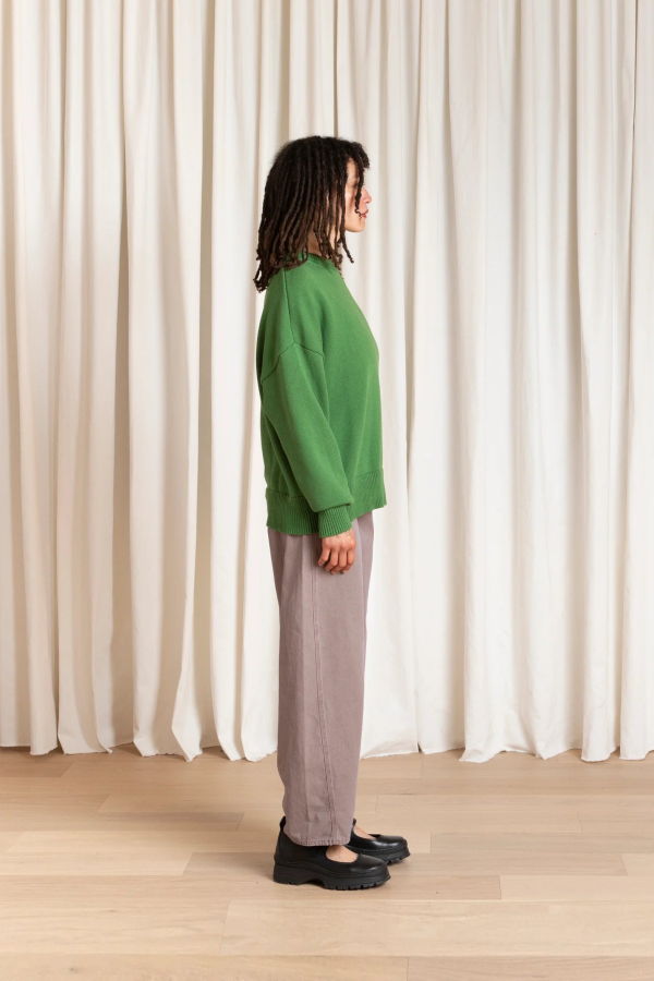 Ali Golden Chunky Cotton Pullover Sweater