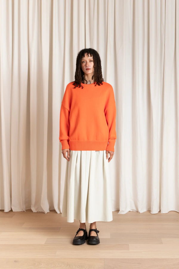 Ali Golden Chunky Cotton Pullover Sweater