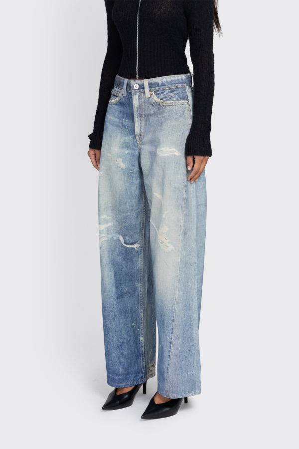 Our Legacy Full Cut Jeans - Digital Denim Print