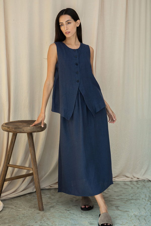 beaumont organic Lyla-May Linen Skirt