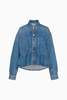 Ulla Johnson Arquette Denim Peplum Jacket - Thumbnail 5