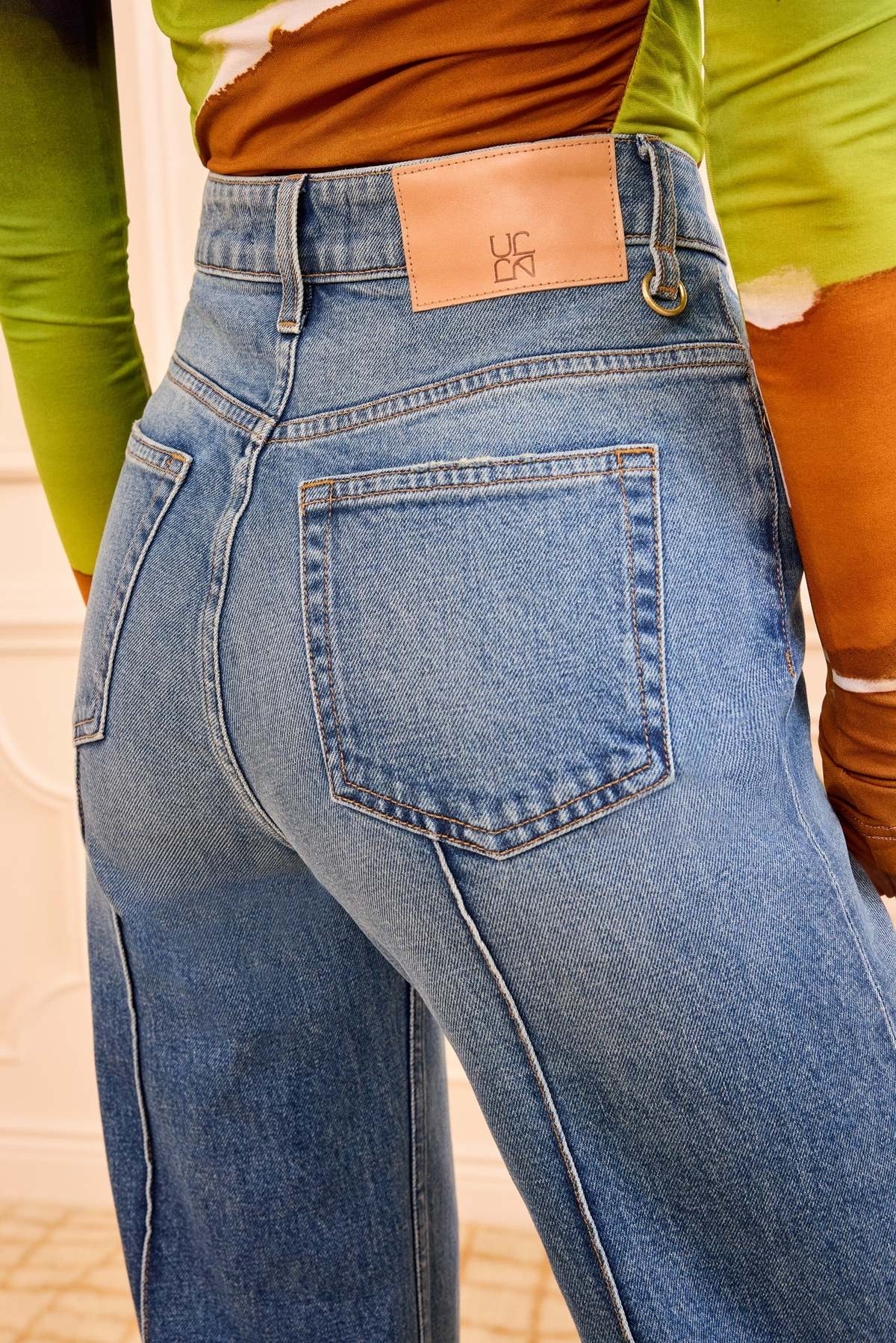 Ulla Johnson Genevieve Stretch Pintuck Jean - Image 5 of 6