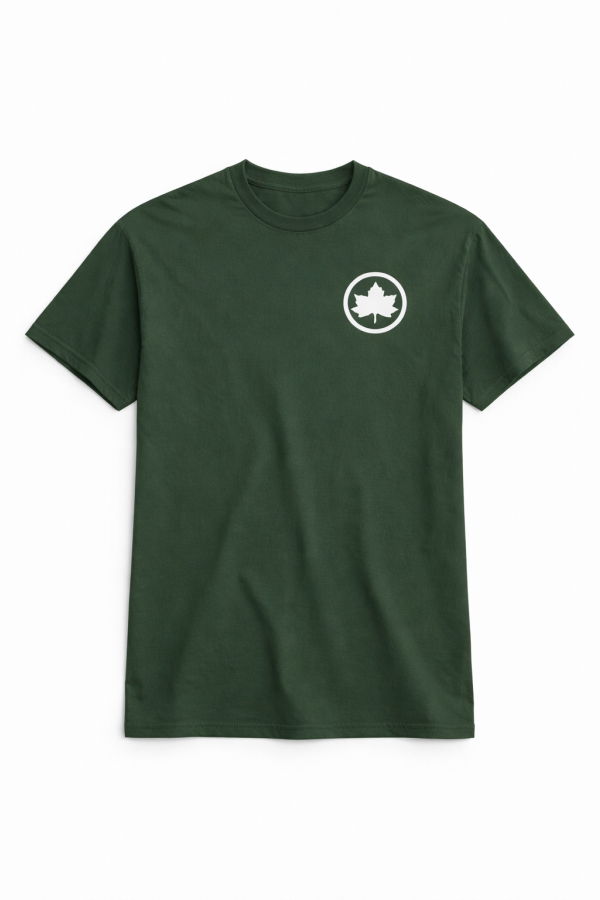 Blue&Cream Leaf Bleecker Playground Tee - Forest Green