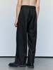 Cecile Tulkens Dark Brown Shark Skin Wool Wide Pleat Trousers - Thumbnail 6