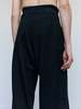 Cecile Tulkens Loopback Wool Cotton Wide Pleat Trouser - Thumbnail 6