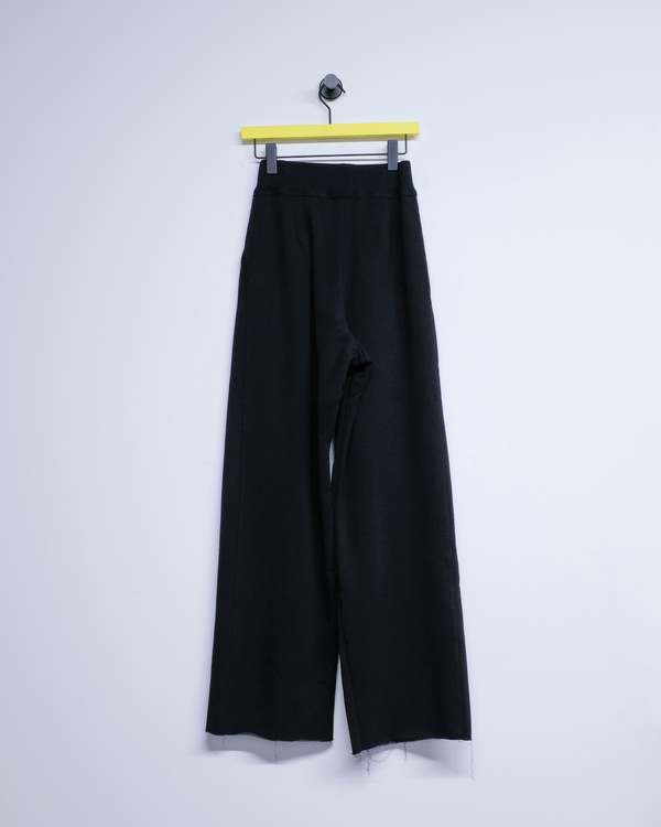 Cecile Tulkens Loopback Wool Cotton Wide Pleat Trouser