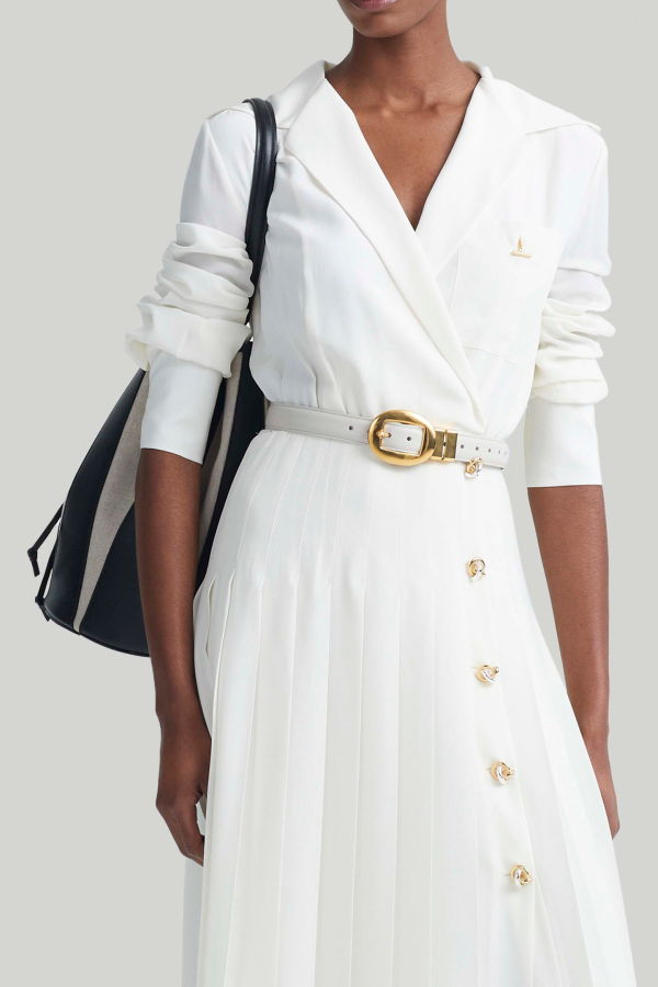 Altuzarra Vintage Brass Buckle Belt