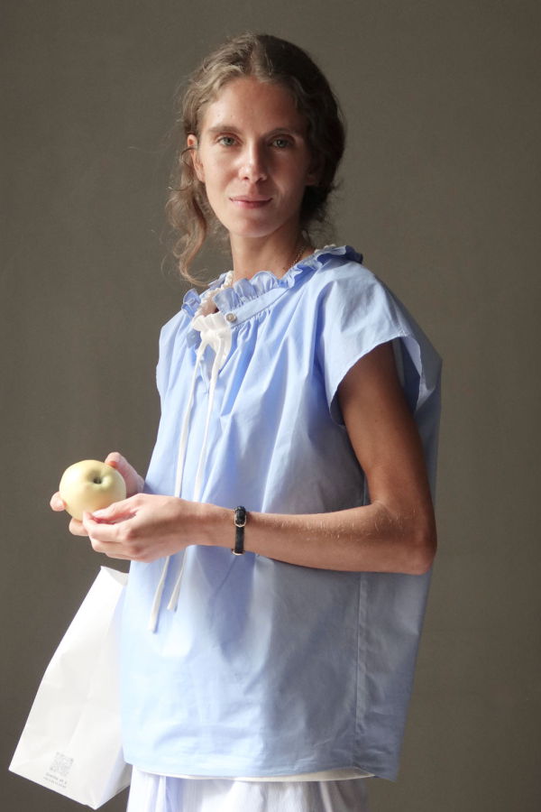 Atlantique Ascoli Halo Cap Sleeved Blouse