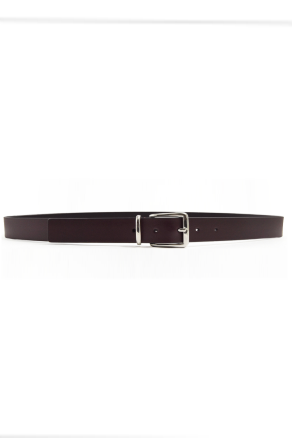 Anderson's Leather Belt w/ Silver Buckle Belt - Oxblood