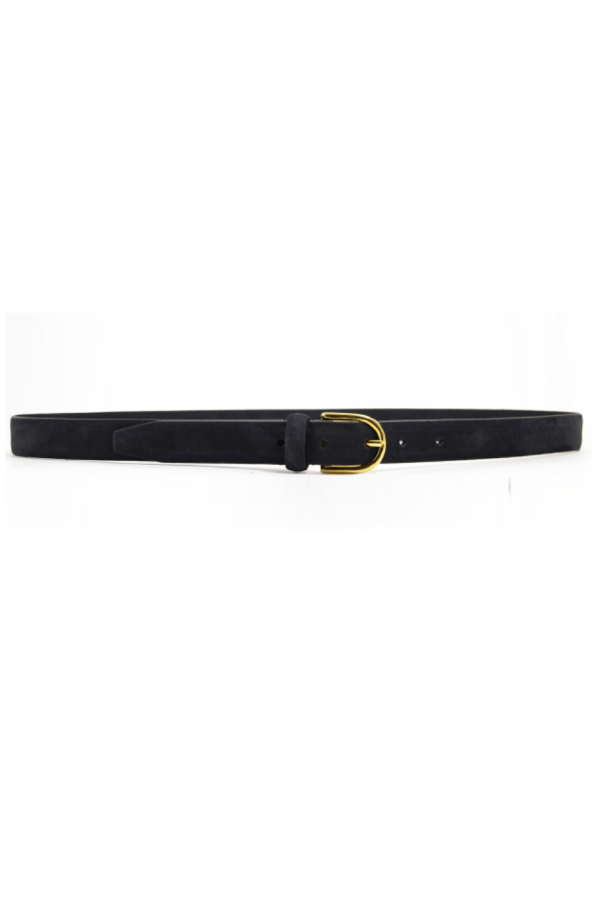 Anderson's The Chloe Suede Belt - Navy