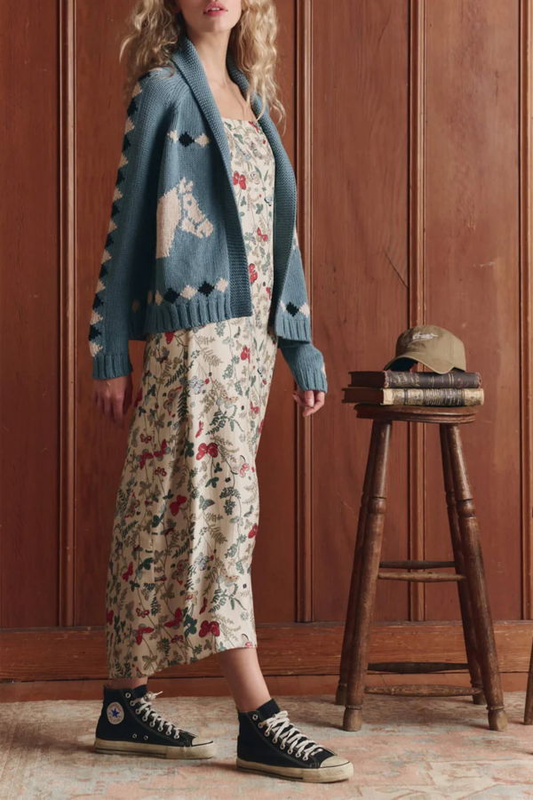 The Great. Stable Cardigan - Blue