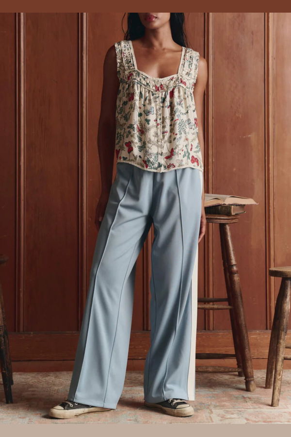 The Great. Victorian Tank Top - Butterfly