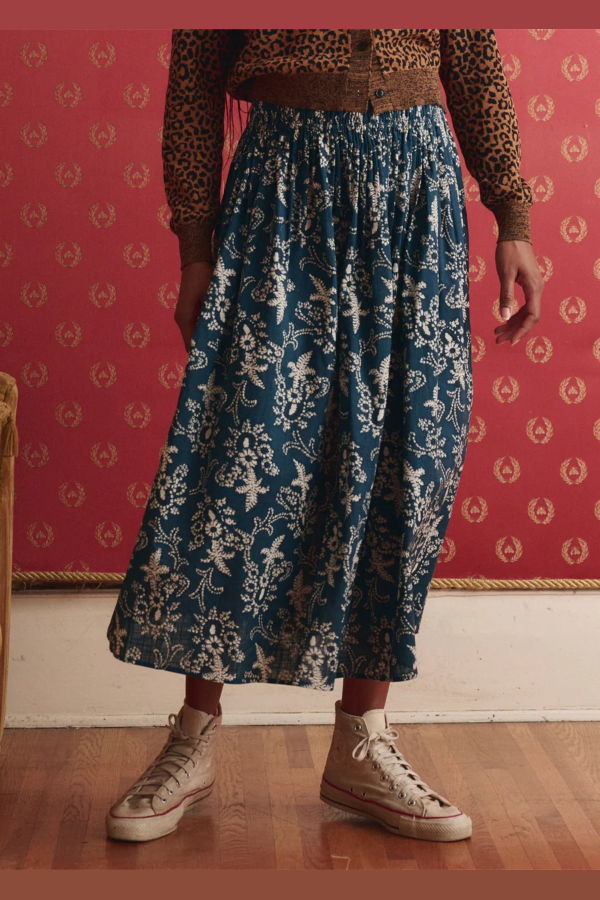 The Great. Viola Skirt - Indigo