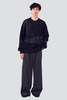 Yoke Black Abstract Jacquard Mohair Sweater - Thumbnail 2
