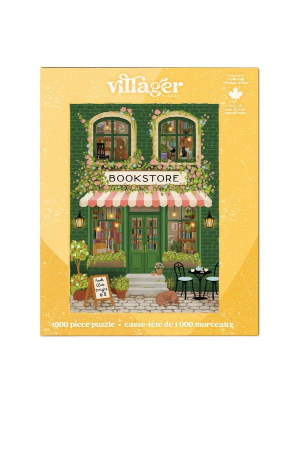 VILLAGER PUZZLES Emerald Bookstore 1000-Piece Puzzle