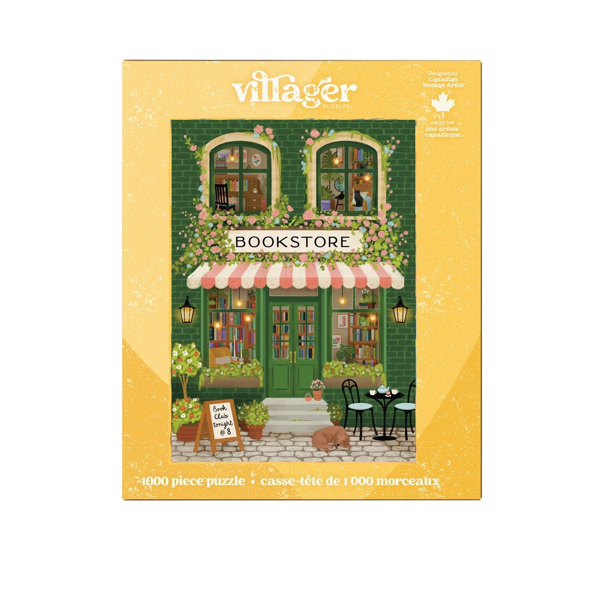 VILLAGER PUZZLES Emerald Bookstore 1000-Piece Puzzle - Image 2 of 5