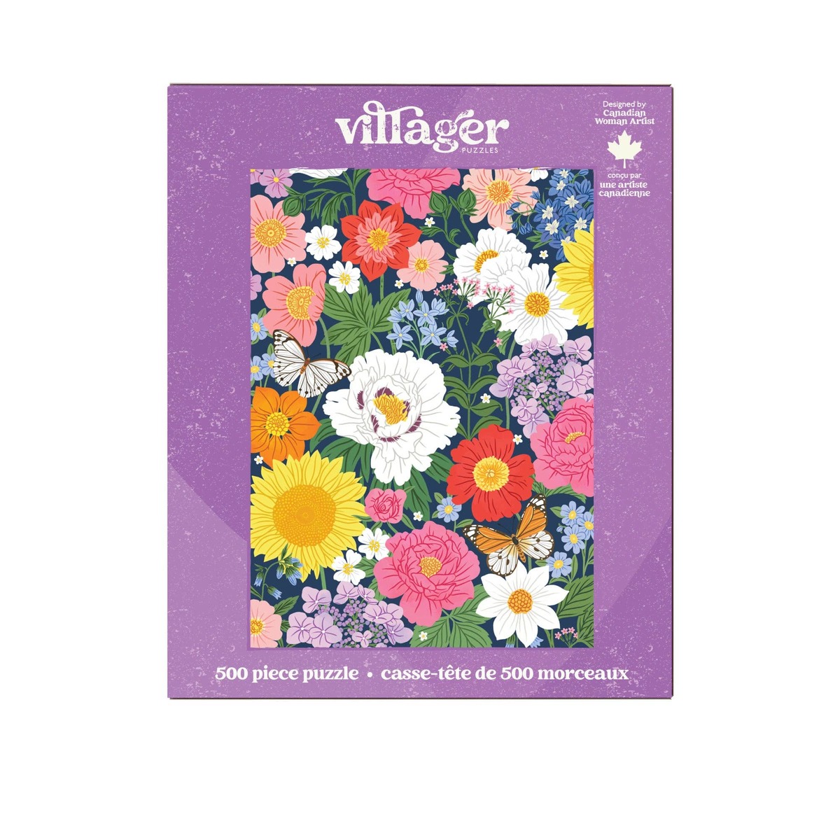 VILLAGER PUZZLES Midnight Blooms 500-Piece Puzzle - Image 2 of 5