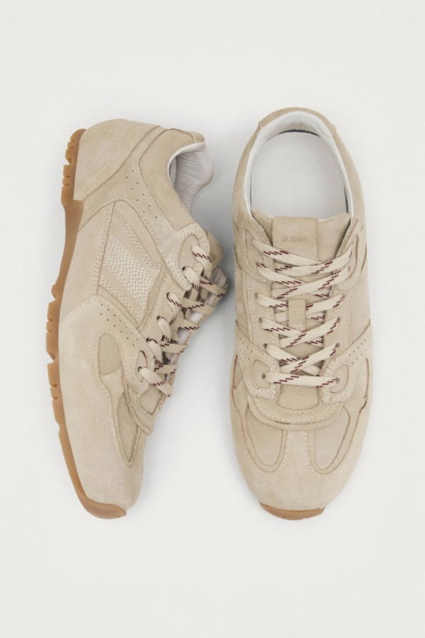 Alohas TB.56 Suede Cream Leather Sneakers