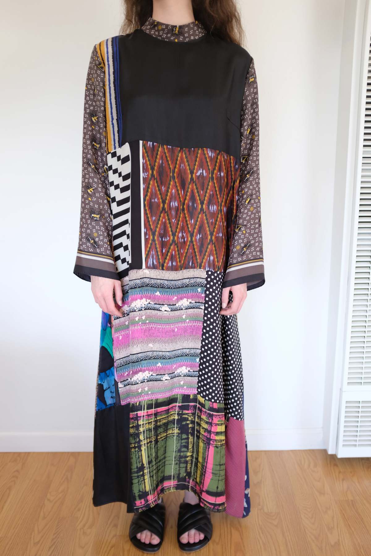 Bettina Bakdal Mandarin Collar Dress - Multicolor - Image 3 of 8