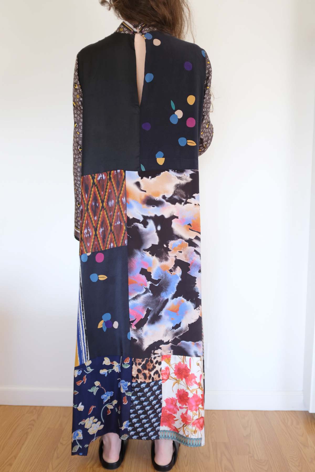 Bettina Bakdal Mandarin Collar Dress - Multicolor - Image 5 of 8