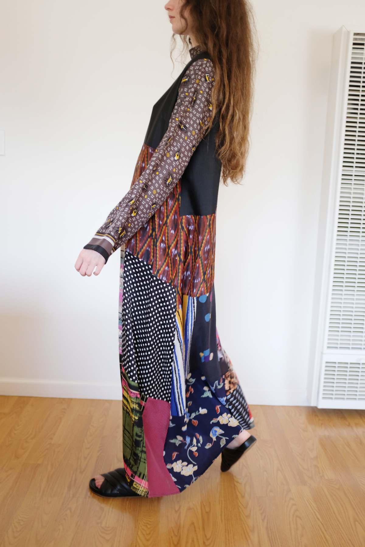 Bettina Bakdal Mandarin Collar Dress - Multicolor - Image 8 of 8